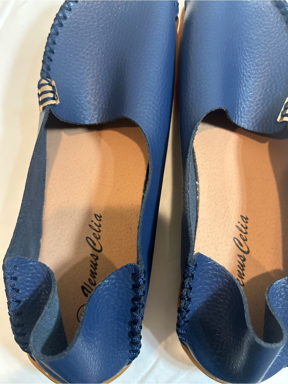 Women's Navy Blue Slip-On Loafers